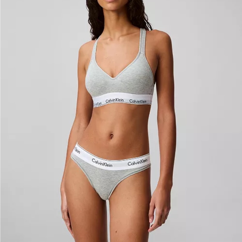 Calvin Klein Women's Modern Cotton Padded Bralette (XL)